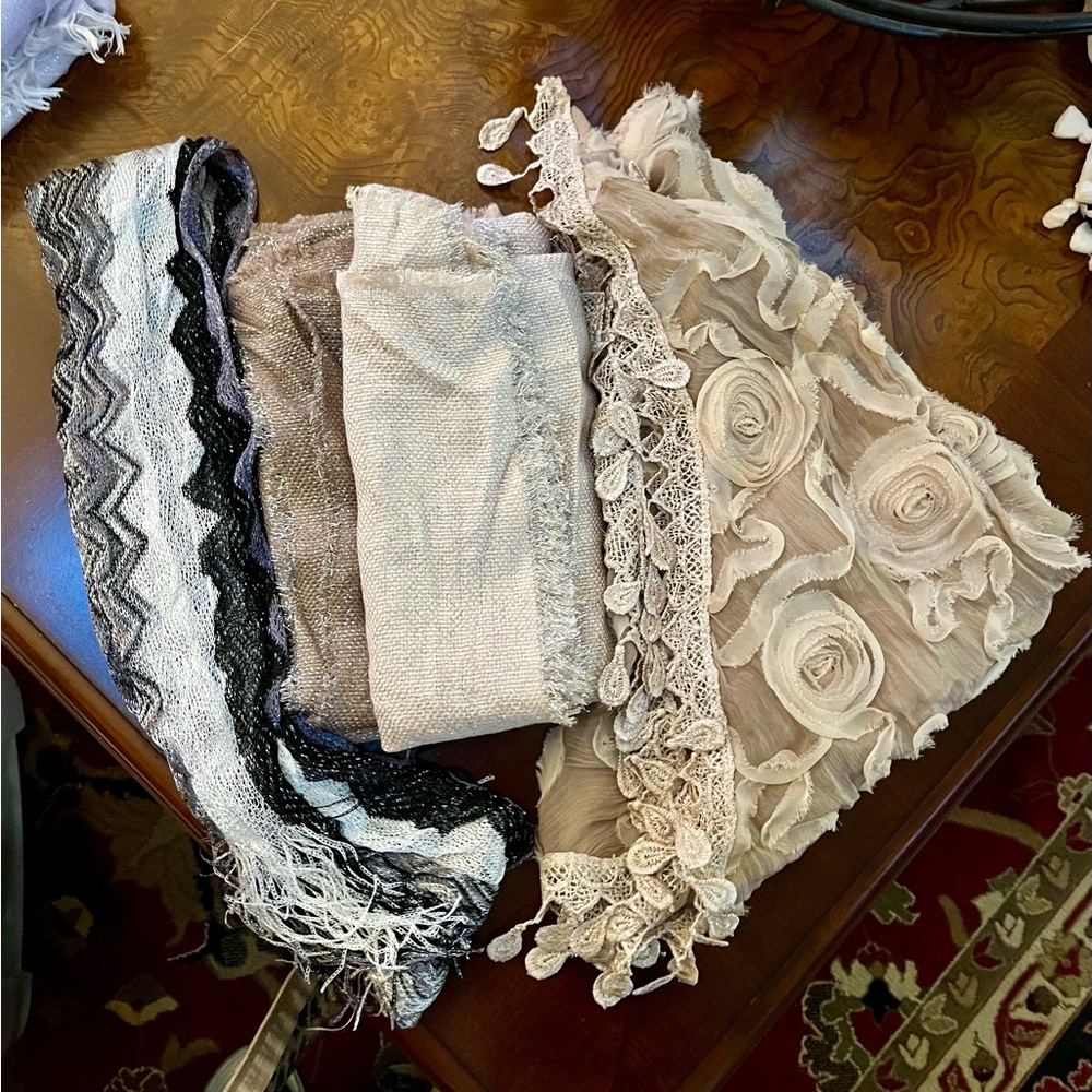 Elegant Scarf Collection in Neutral Tones